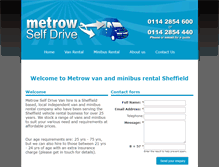 Tablet Screenshot of metrowselfdrive.co.uk